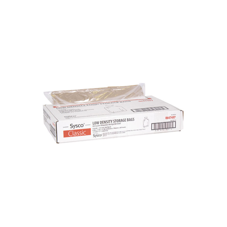 Bag Plastic Low Density 8 Inch X 3 Inch X 15 Inch