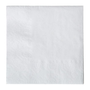 Napkin Beverage 9.5 Inch X 9.5 Inch 2-ply White