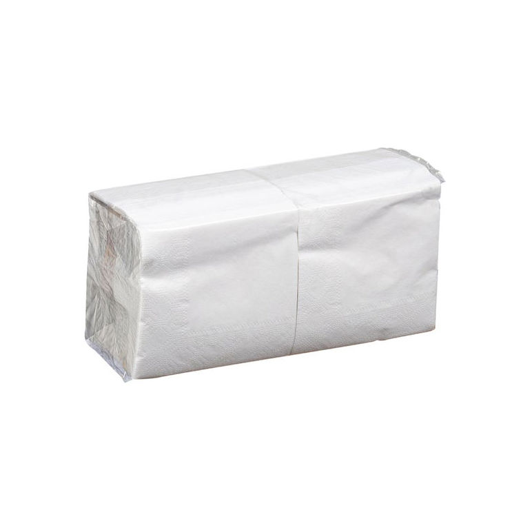 White Beverage Napkin 2-Ply 9.5x9.5"
