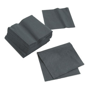 Napkin Beverage 9.5 Inch X 9.5 Inch 2-ply Black