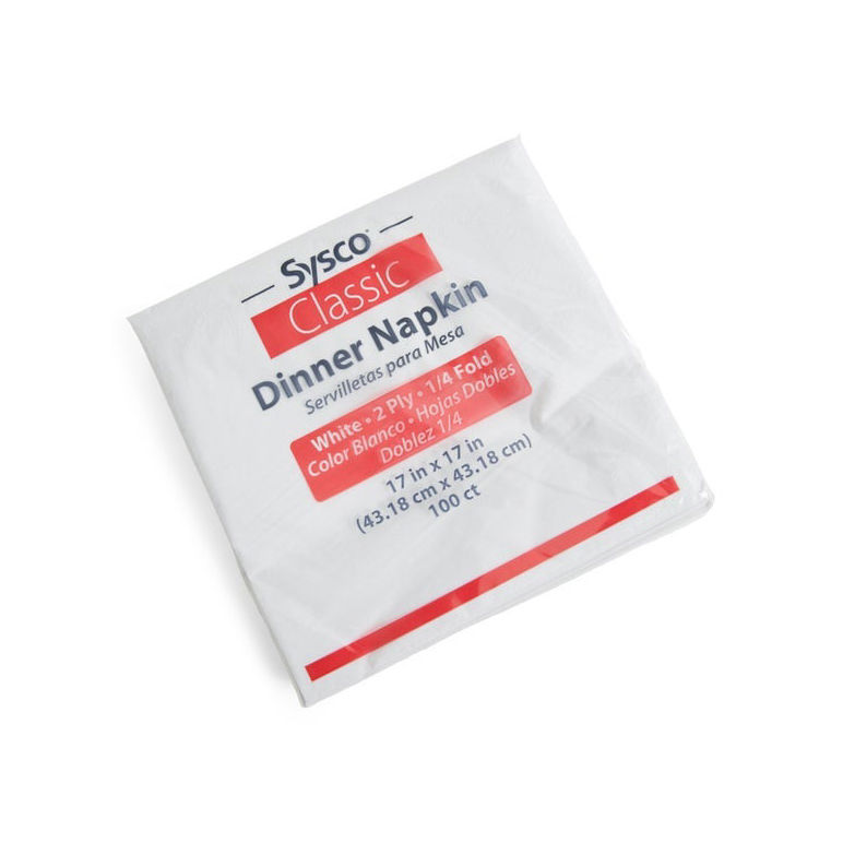 Napkin Dinner 17 Inch X 17 Inch 2 Ply 1/4 Fold