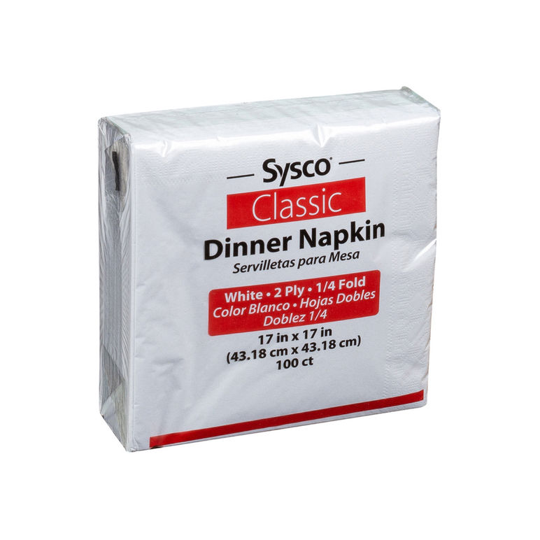 Napkin Dinner 17 Inch X 17 Inch 2 Ply 1/4 Fold