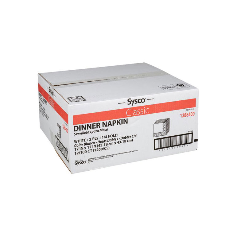 Napkin Dinner 17 Inch X 17 Inch 2 Ply 1/4 Fold