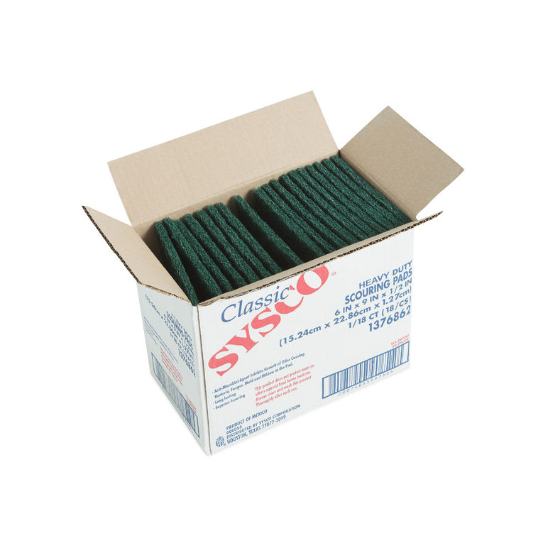 Pad Scour 6" X 9" Heavy Duty Antimicrobial