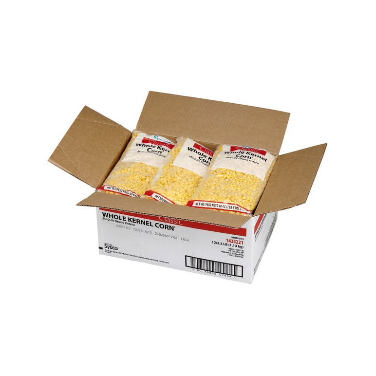 Corn Whole Kernel Grade A Packaged