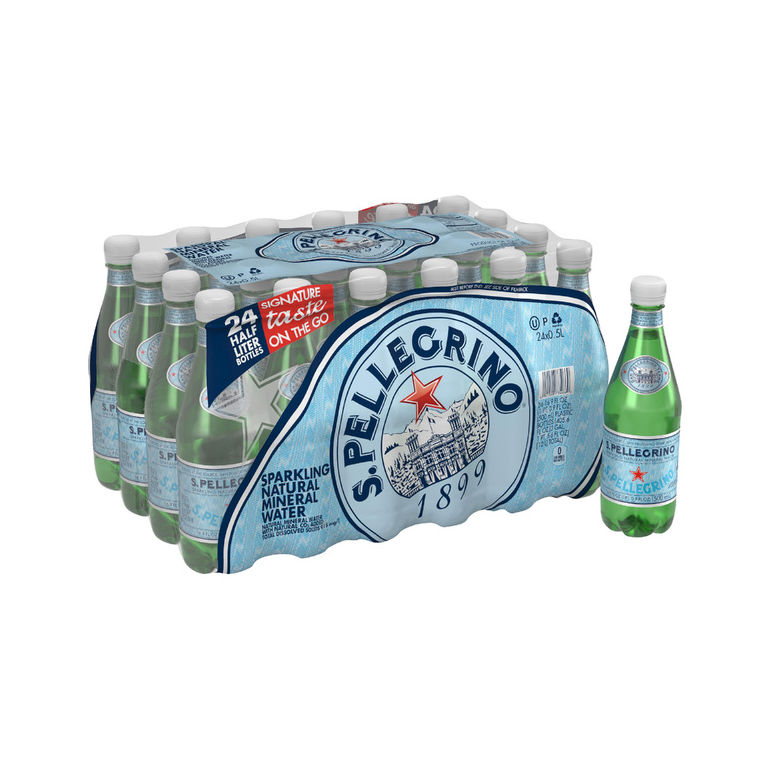 Water Sparkling Imported Mineral In Pet Plasti