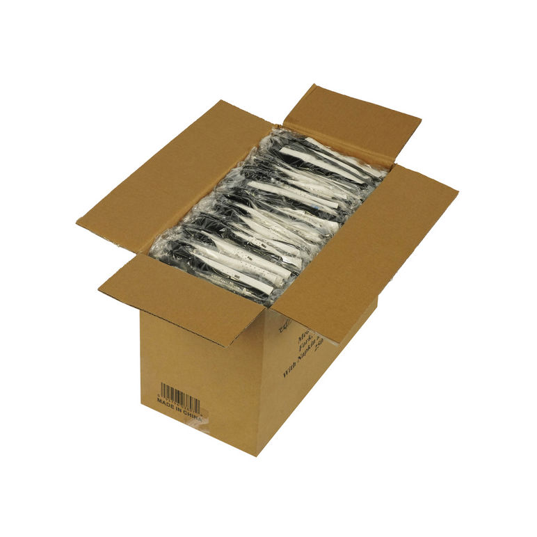 Kit Cutlery Black Fork,knife And Spoon, Salt & Pepper