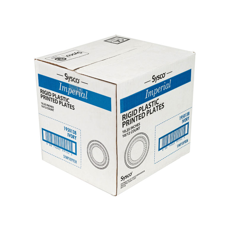 Plate Plastic Masterpiece With Gold Band