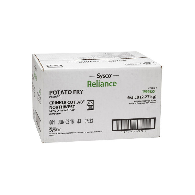 Potato Fry Crinkle Cut 3/8"