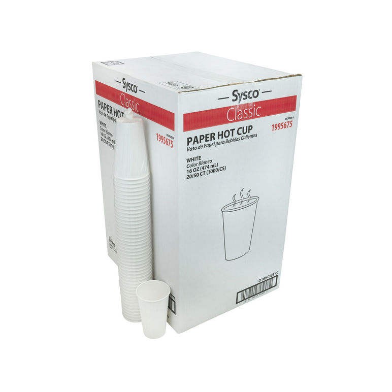 Cup Paper Hot White 16 Ounce