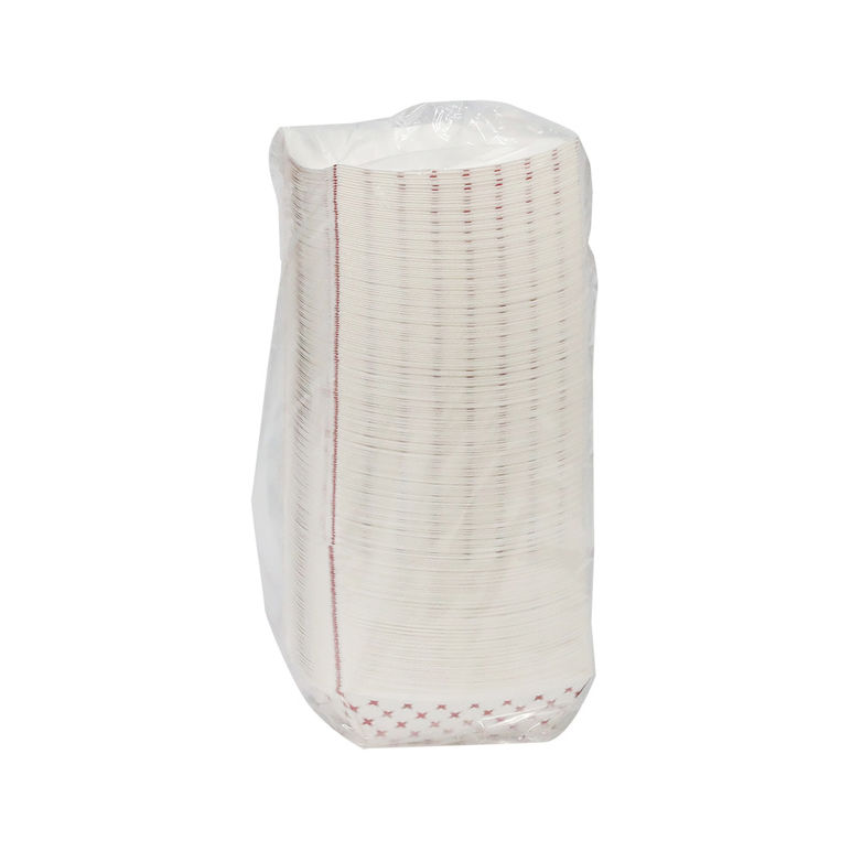 Tray Food Paper Red Plaid 1 Pound