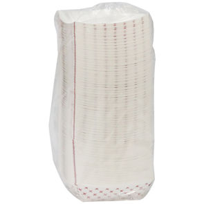 Tray Food Paper Red Plaid 1 Pound