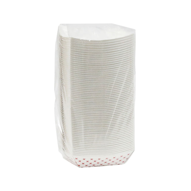 Tray Food Paper Red Plaid 2 Pound