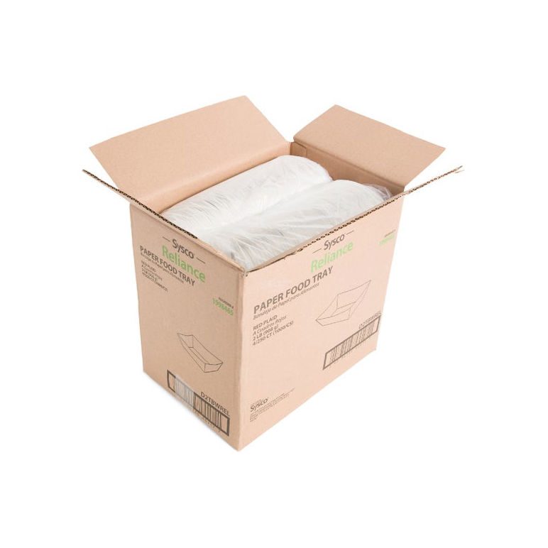 Tray Food Paper Red Plaid 2 Pound