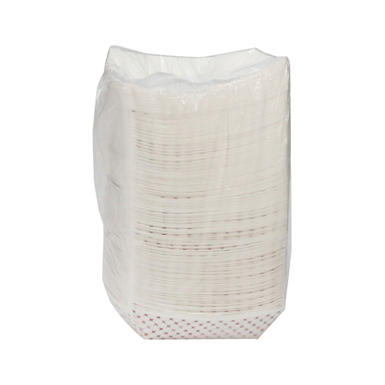 Tray Food Paper Red Plaid 5 Pound