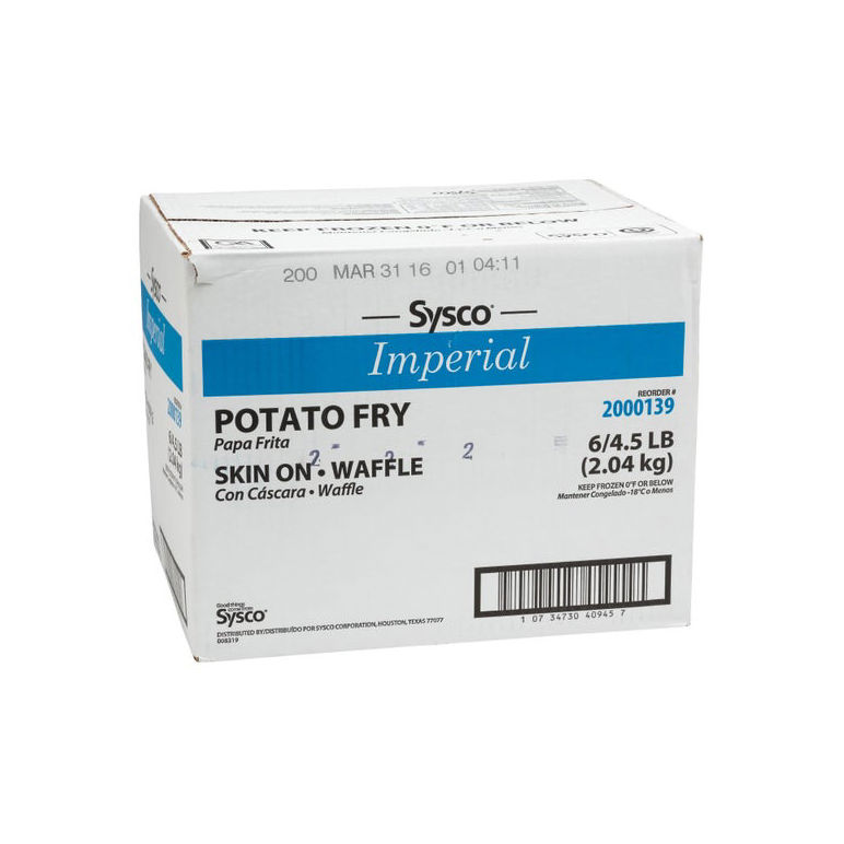 Potato Fry Skin-on Waffle