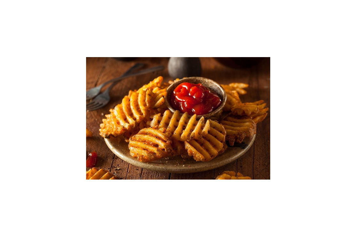 Potato Fry Skin-on Waffle