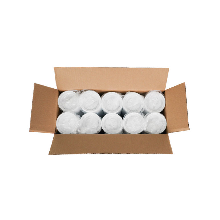 Lid Plastic White Dome For 10-24 Ounce