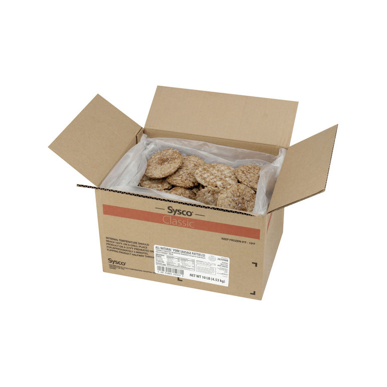 Sausage Pork Patty Cooked Mild Child Nutrition