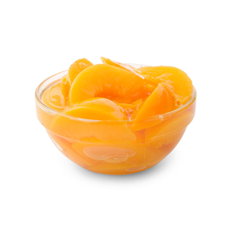Peach Sliced Irregular In Extra In Light Syrup