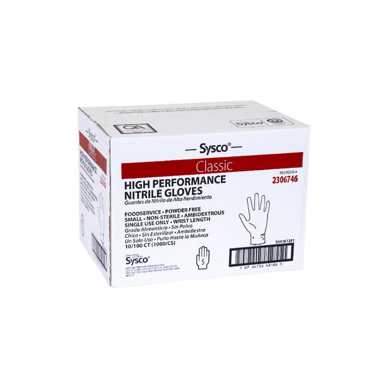 Glove Nitrile Foodservice Powder Free Blue Small