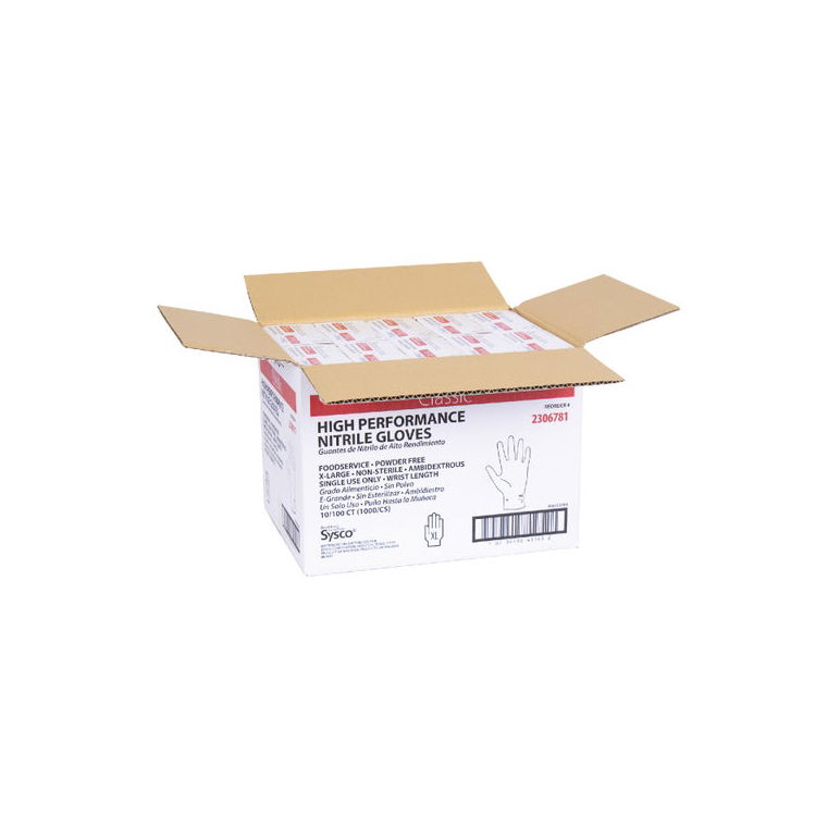 Glove Nitrile Foodservice Powder Free Blue XL