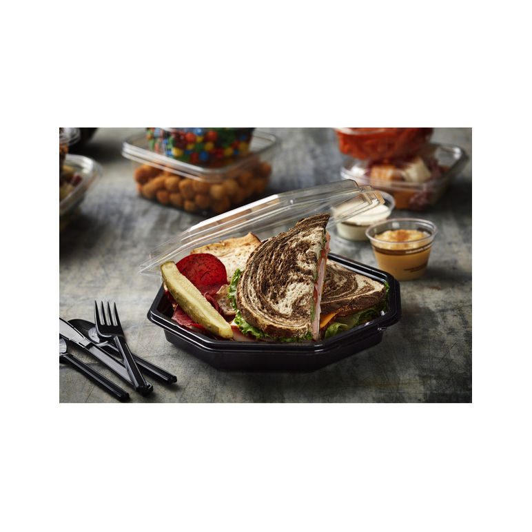 Knife Plastic Polypropylene Black Heavy Full Length