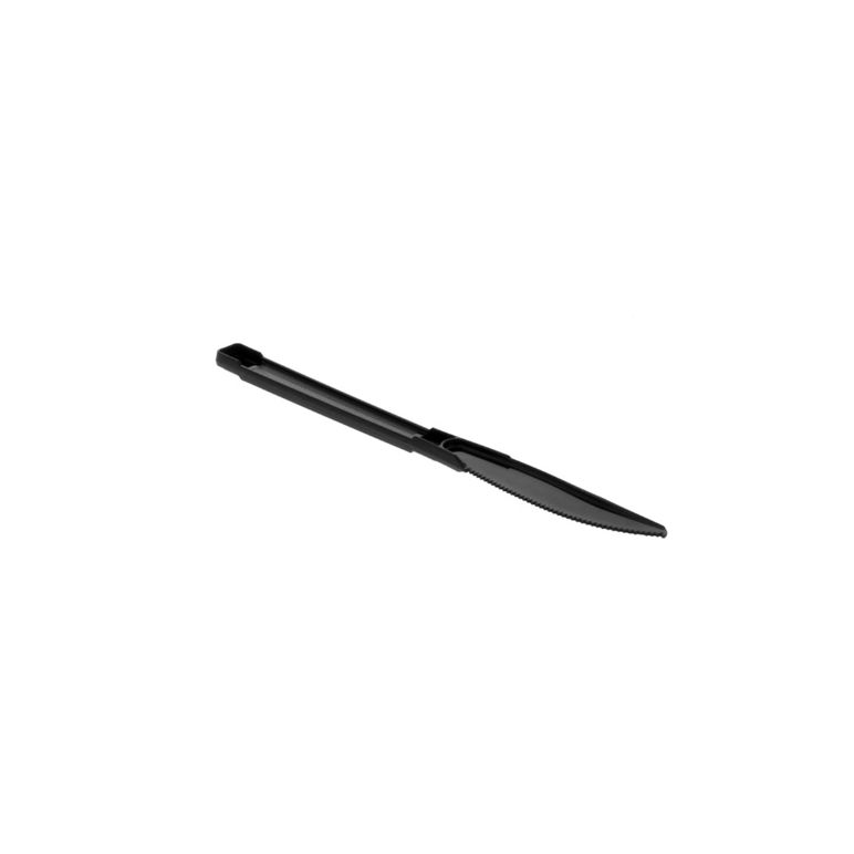 Knife Plastic Polypropylene Black Heavy Full Length