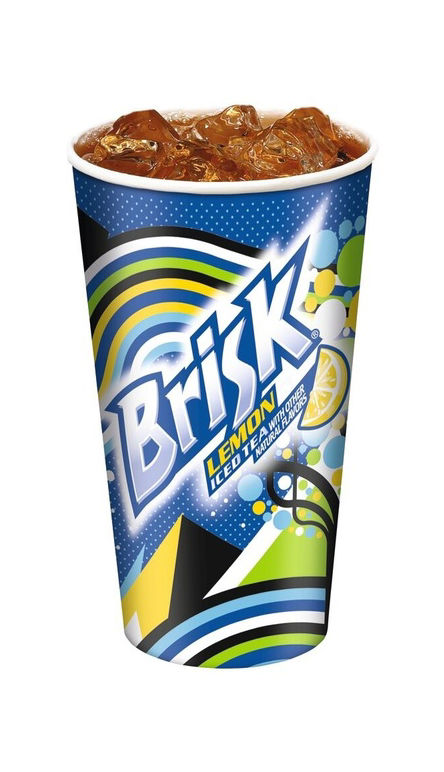 Drink Tea Ice Brisk With Lemon