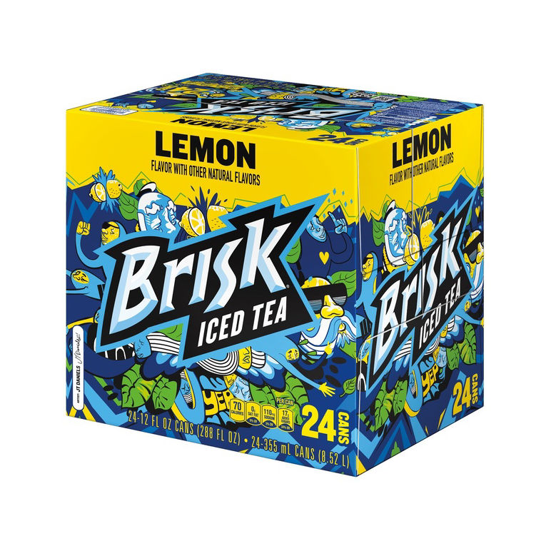 Drink Tea Ice Brisk With Lemon