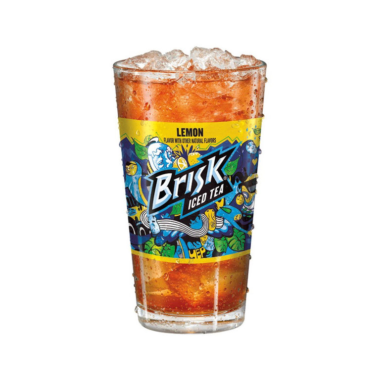 Drink Tea Ice Brisk With Lemon