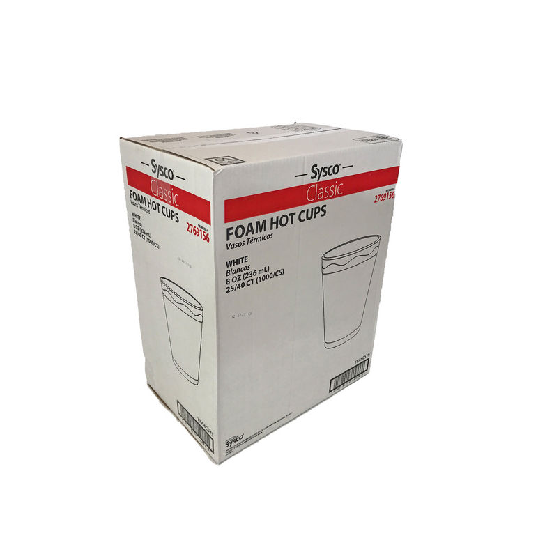 White Foam Cup 8oz