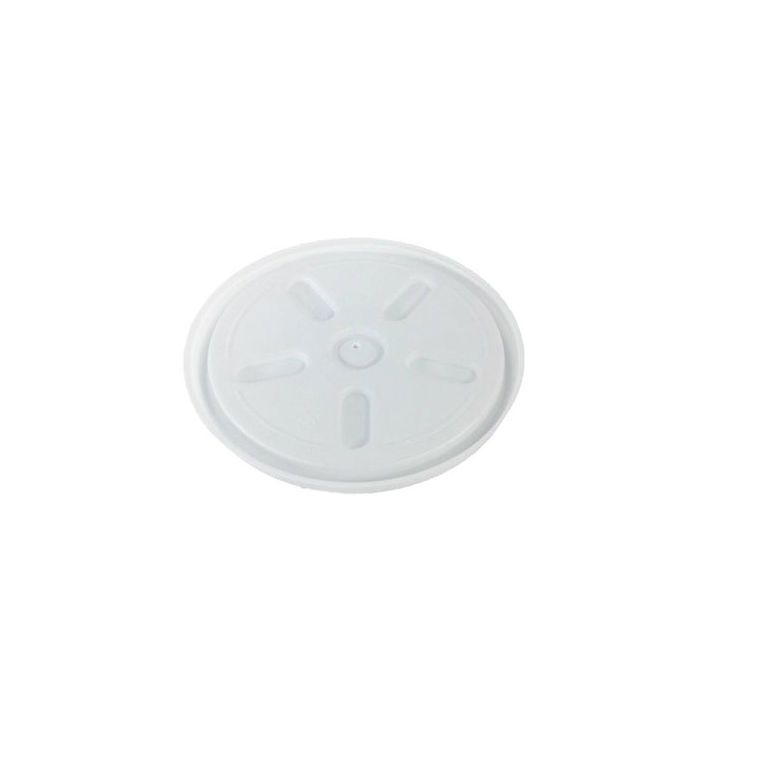 Lid Plastic Vented White 6-12 Ounce Series E