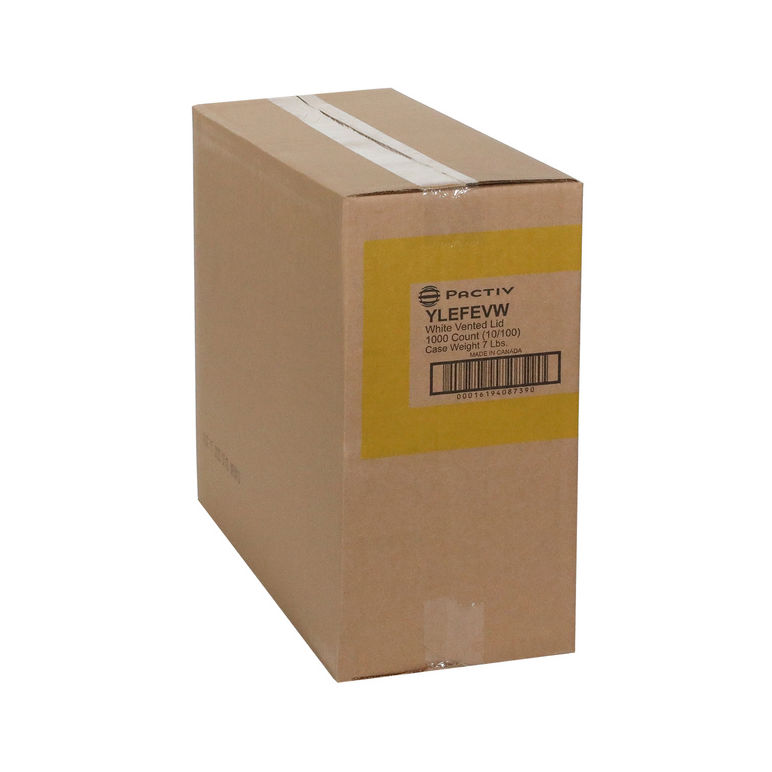 Lid Plastic Vented White 6-12 Ounce Series E