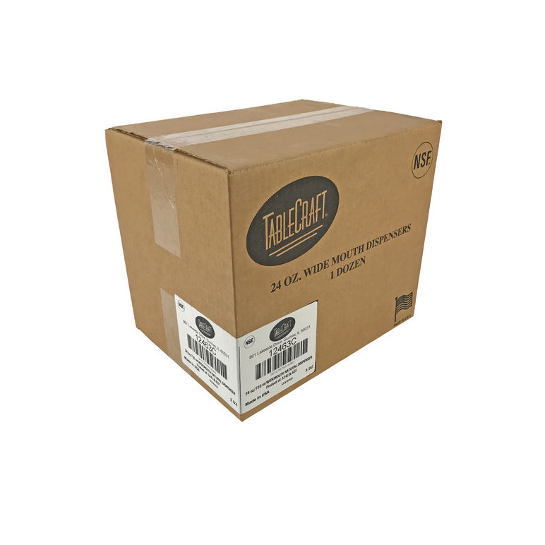 Bottle Plastic Squeeze Wide Mouth Clear