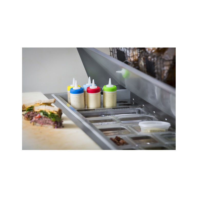 Bottle Plastic Squeeze Wide Mouth Clear