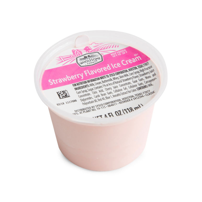 Ice Cream Strawberry Cup 4 Ounces