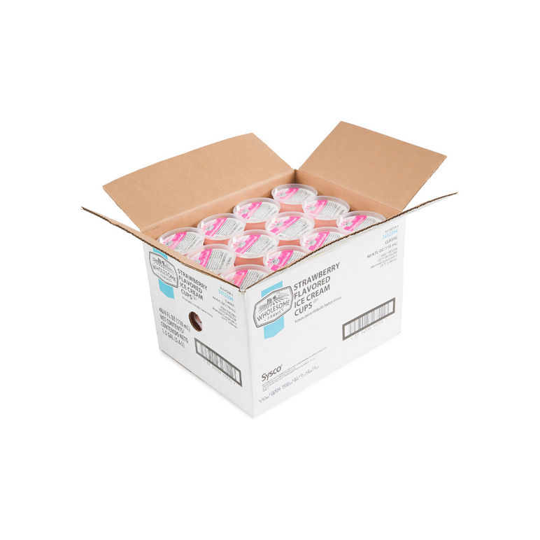 Ice Cream Strawberry Cup 4 Ounces