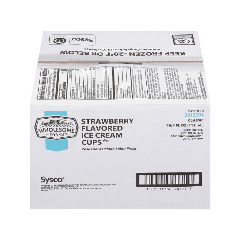 Ice Cream Strawberry Cup 4 Ounces