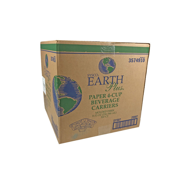 Tray Paper Pulp Carry Out 4 Cup