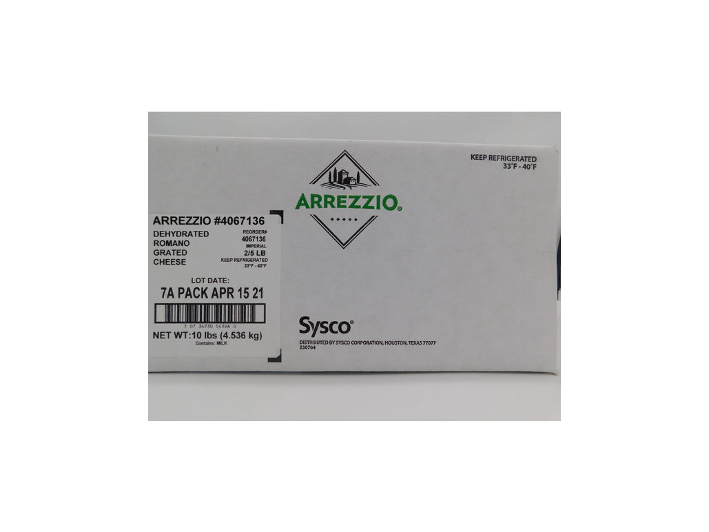 Cheese Romano Grated Dry Usa