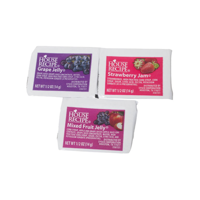 Jelly Assorted 160 Grape 160 Mixed Fruit & 80 Strawberry