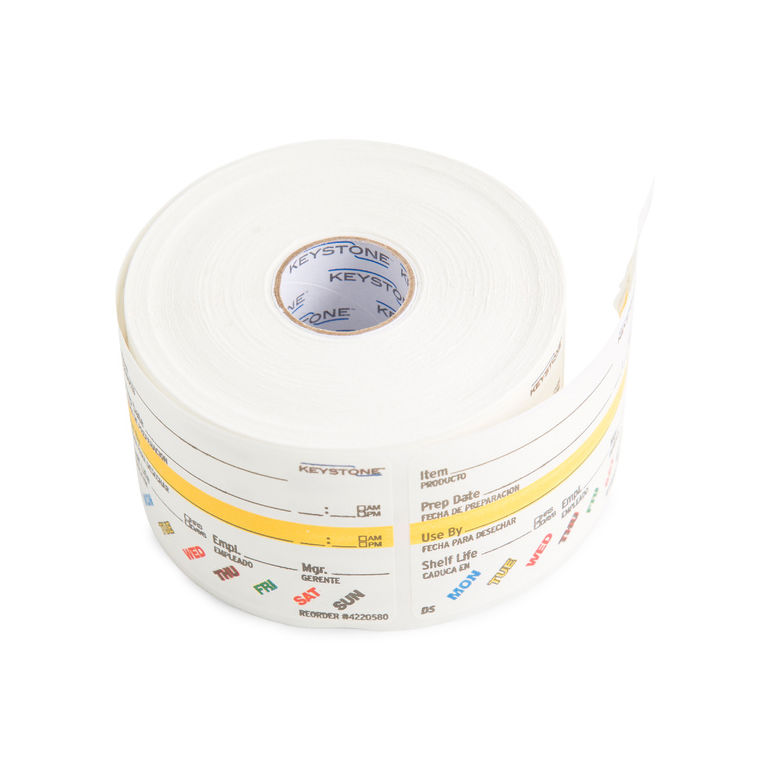 Label Roll Shelf Life Dissolvable 2" X 3"