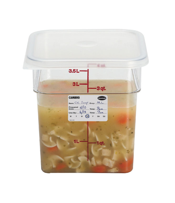 Container Food Camwear Square Clear