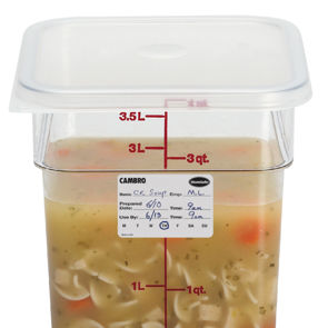 Container Food Camwear Square Clear