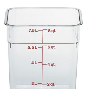 Container Food Camwear Square Clear