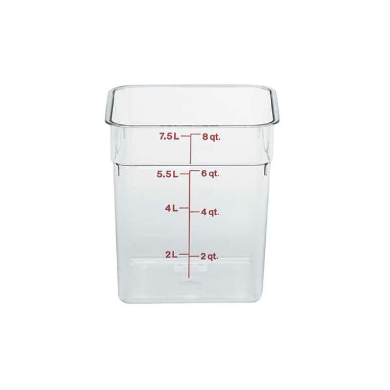 Container Food Camwear Square Clear