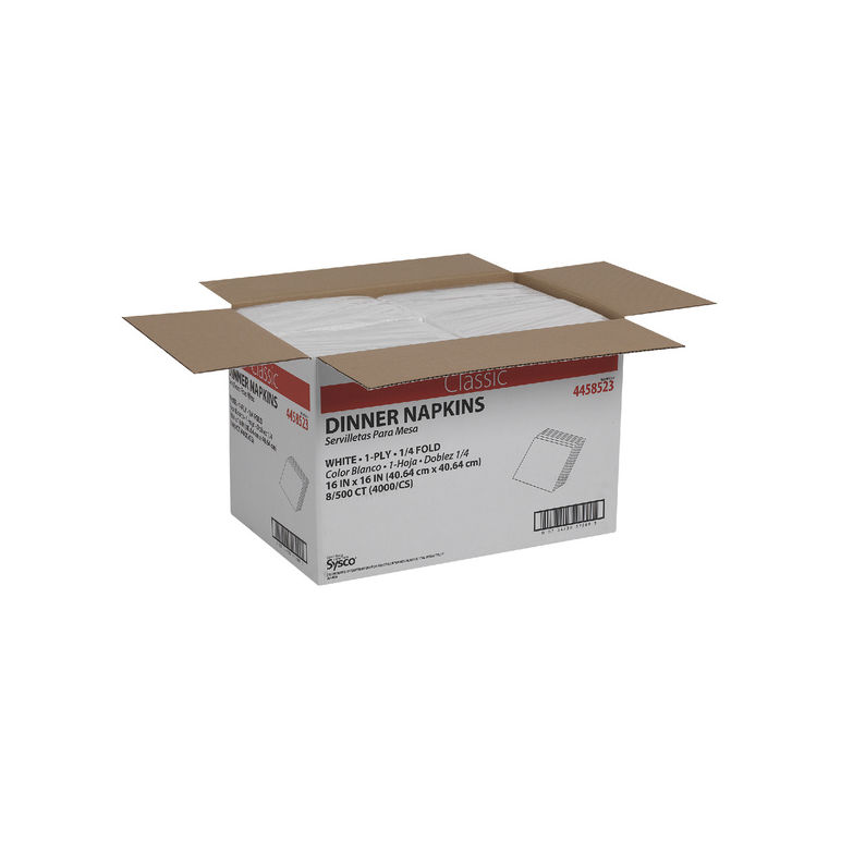 Napkin Dinner 16 Inch X 16 Inch 1 Ply 1/4 Fold