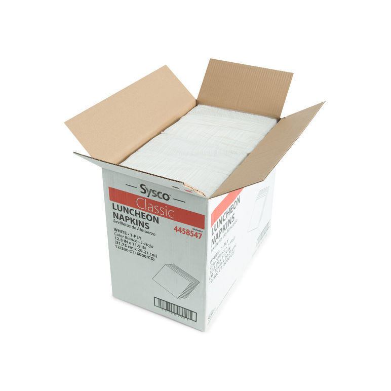 Napkin Luncheon 1 Ply 1/4 White