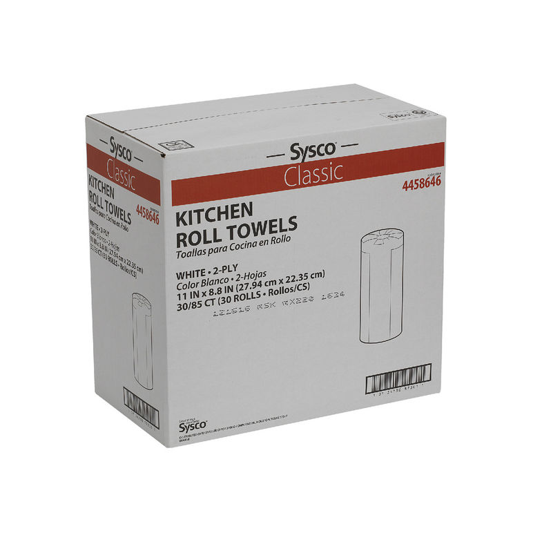 Towel Kitchen Roll 8.8 X 11 2 Ply White